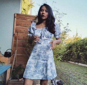 Robe, robe milkmaid, coouture, couture robe, Créatrice, création de vêtements, robe milkmaid, saruimagine