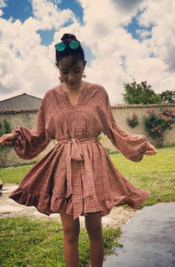 Robe lobelia, blog couture, couture robe, saruimagine