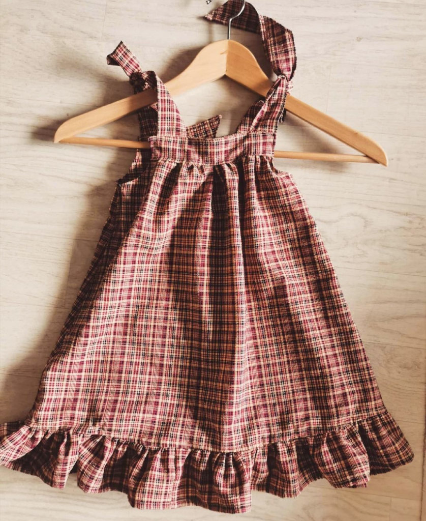 Robe pique-nique enfant , robe couture, diy robe, diy couture robe enfant, saruimagine, blog couture, blog couture robe