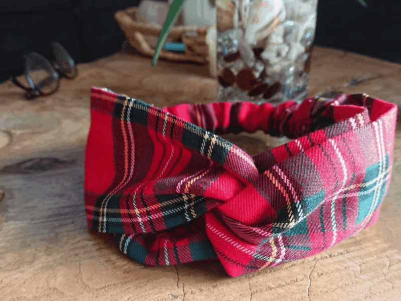 Bandeau turban écossais