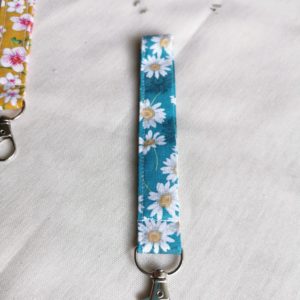 Porte clé en tissu - Bleu