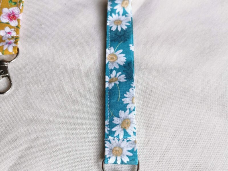 Porte clé en tissu - Bleu