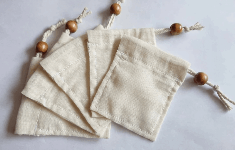 sachets à thé coton, saruimagine, thé, sachet thé, sachet à thé en tissu, sachet à thé réutilisable, zéro déchets, sachets , cadeaux faits mains