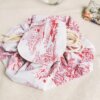 Pochette maquillage ronde, pochette maquillage, pochette rangement, rangement, accessoire , accessoire maquillage, rangement toilette, trousse de toilette, saruimagine, cadeaux faits mains, idée cadeau
