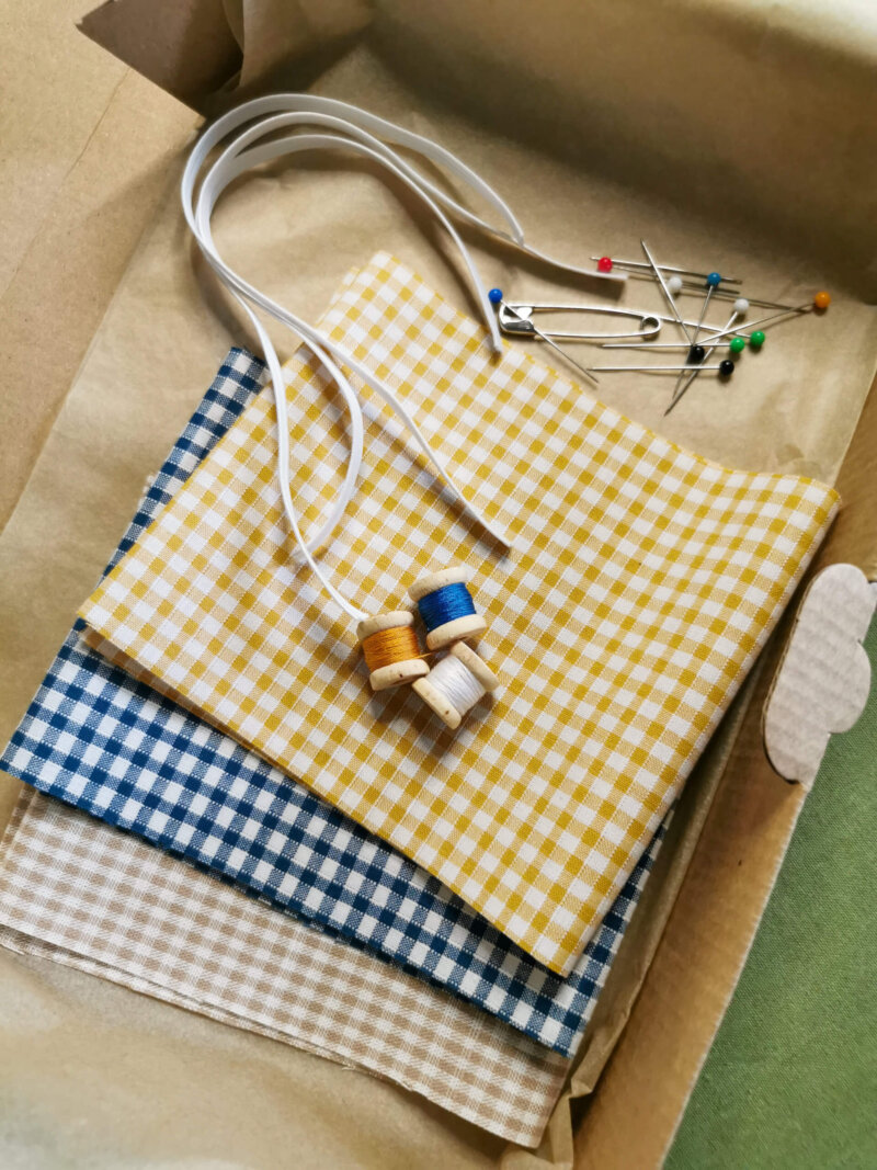 Kit chouchou, kit diy chouchou, kit couture pour les débutants, kit chouchou faire soi-même, kit scrunchie, saruimagine