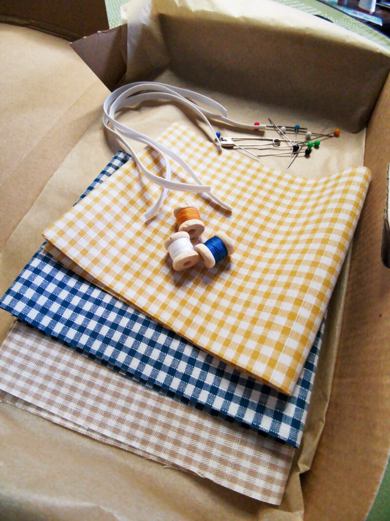 Kit chouchou, kit diy chouchou, kit couture pour les débutants, kit chouchou faire soi-même, kit scrunchie, saruimagine