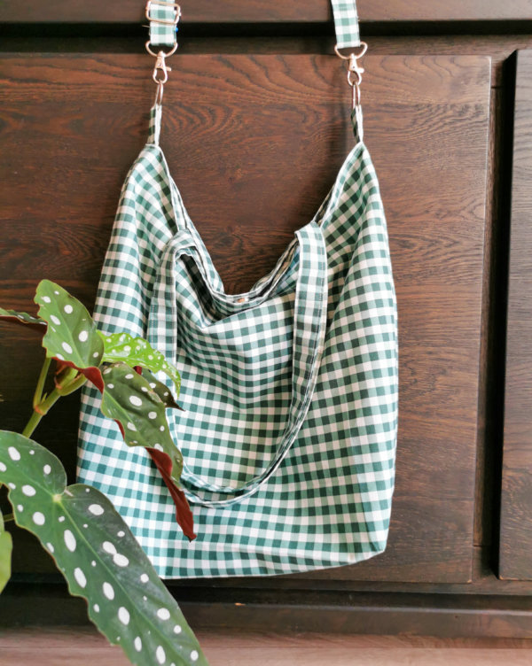 Sac cabas vichy, sac cabas gingham, sac cabas ajustable, sac de courses, sac cabas, sac tote, tote, tote bag, cadeau fait main, sac fourre-tout, sac tendances, cadeau, artisanant, saruimagine