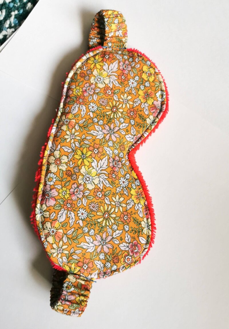 Masque sommeil en coton, masque pour les yeux, masque pour les voyages, accessoire voyage, accessoire sommeil, accessoire fait main, saruimagine , cadeaux artisanal, fabrication française