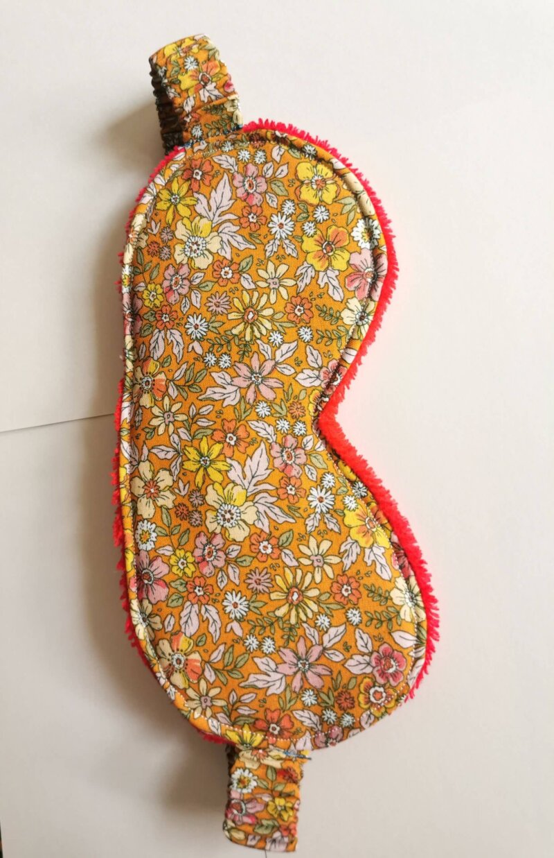 Masque sommeil en coton, masque pour les yeux, masque pour les voyages, accessoire voyage, accessoire sommeil, accessoire fait main, saruimagine , cadeaux artisanal, fabrication française