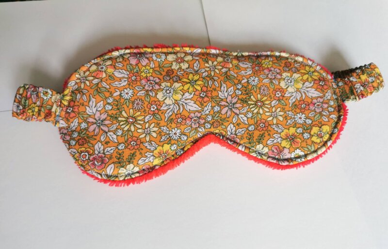 Masque sommeil en coton, masque pour les yeux, masque pour les voyages, accessoire voyage, accessoire sommeil, accessoire fait main, saruimagine , cadeaux artisanal, fabrication française