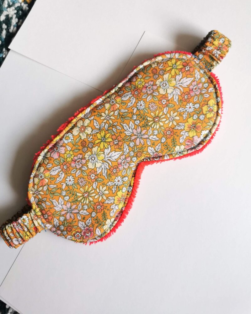 Masque sommeil en coton, masque pour les yeux, masque pour les voyages, accessoire voyage, accessoire sommeil, accessoire fait main, saruimagine , cadeaux artisanal, fabrication française