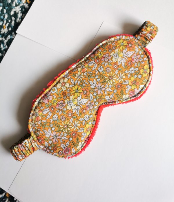 Masque sommeil en coton, masque pour les yeux, masque pour les voyages, accessoire voyage, accessoire sommeil, accessoire fait main, saruimagine , cadeaux artisanal, fabrication française