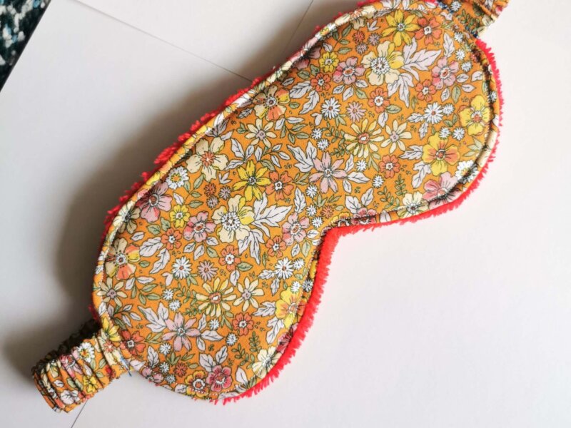 Masque sommeil en coton, masque pour les yeux, masque pour les voyages, accessoire voyage, accessoire sommeil, accessoire fait main, saruimagine , cadeaux artisanal, fabrication française