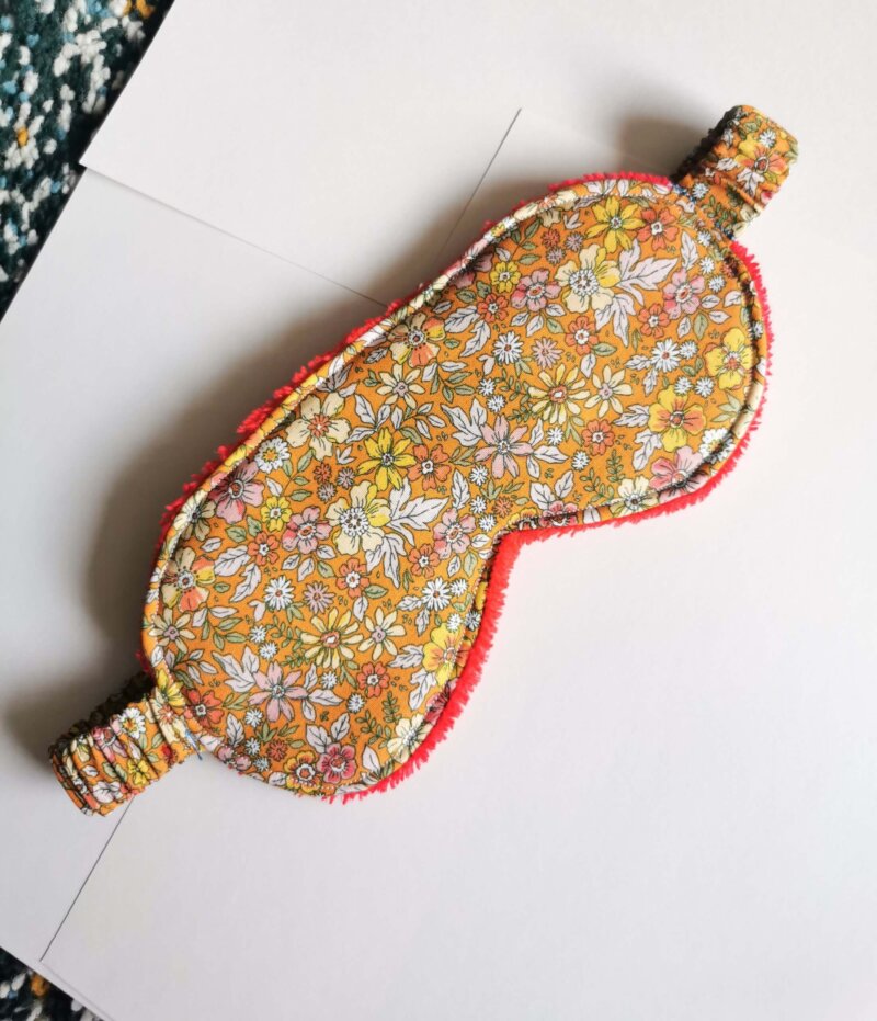 Masque sommeil en coton, masque pour les yeux, masque pour les voyages, accessoire voyage, accessoire sommeil, accessoire fait main, saruimagine , cadeaux artisanal, fabrication française