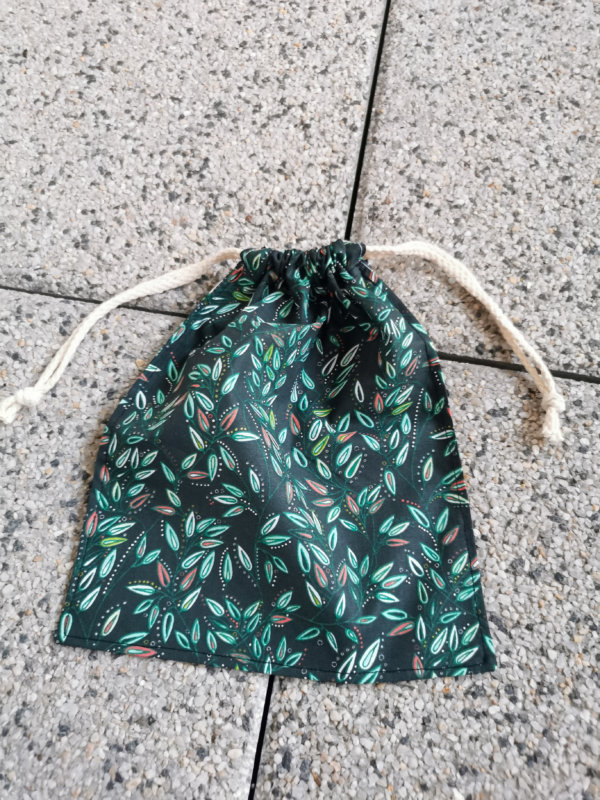 Lot de 3 sacs à vrac en coton vert, sac à vrac, sac zéro déchets , produits zéro déchets, sac à vrac en lot, sac à légume, sac à fruits, sac en coton, saruimagine