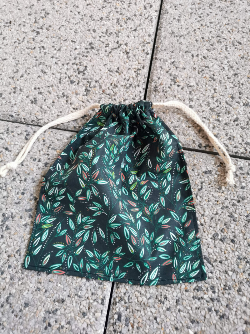 Lot de 3 sacs à vrac en coton vert, sac à vrac, sac zéro déchets , produits zéro déchets, sac à vrac en lot, sac à légume, sac à fruits, sac en coton, saruimagine