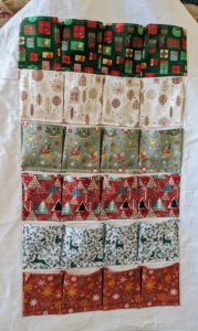 Coudre un calendrier de l'avent - facile et rapide , tuto calendrier de l'avent, tuto calendrier de nöel, tuto couture , couture de nöel, tuto couture, SaruImagine