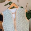 Gilet/Veste sans manches, veste matelassée, gilet matelassé, gilet, veste, saruimagine, vêtement fait main, cadeau fait main, création artisanale, vêtement artisanal