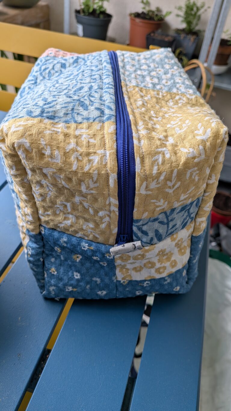 Trousse de toilette matelassée – pas à pas